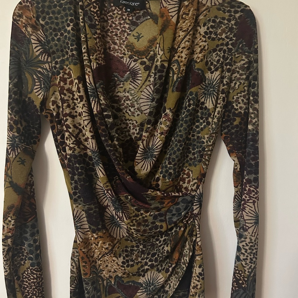 Karen Kane Multicolor Patterned Top
